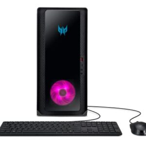 acer Predator Orion 3000 PO3-650-UB91 Gaming Desktop 13th Gen Intel Core i5-13400F 10-Core NVIDIA GeForce RTX 3050 16GB DDR5 1TB PCIe Gen 4 SSD Intel Wi-Fi 6E Keyboard & Mouse