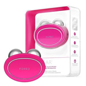 FOREO Bear Microcurrent Facial Device - Face Sculpting Tool - Instant Face Lift - Firm & Contour - Non-Invasive - Increases Absorption of Facial Skin Care Products - Fuchsia