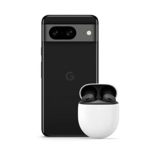 Google Pixel 8 - Unlocked Android Smartphone - Obsidian - 256 GB with Pixel Buds Pro - Charcoal