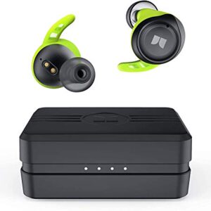Monster Champion True Wireless Earbuds, Bluetooth 5.0 IPX8 Waterproof Sports Headphones with aptX Deep Bass, CVC 8.0 Noise Cancellation, Type C Quick Charge, 100Hrs Charging Case