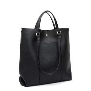 Montana West Tote Bag for Women Purses and Handbags Top Handle Satchel Purse Large Shoulder Handbag Black MWC-C021BK