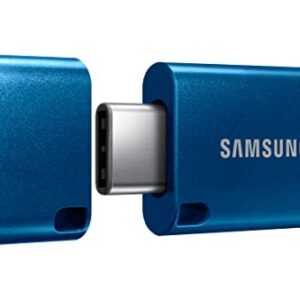 SAMSUNG Type-C™ USB Flash Drive, 256GB, Transfers 4GB Files in 11 Secs w/Up to 400MB/s 3.13 Read Speeds, Compatible w/USB 3.0/2.0, Waterproof, 2022,Blue
