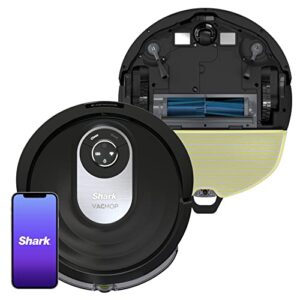 Shark AI Robot Vacuum & Mop with Self-Cleaning Brushroll for Floors, Black/Silver (RV2001WD)