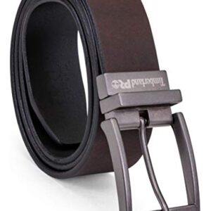 Timberland PRO Men's 38mm Harness Roller Reversible Leather Belt, Brown/Black, 38