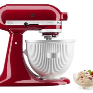 KitchenAid Ice Cream Maker Attachment Stand Mixer, 2 Quart, White