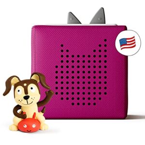 Toniebox Audio Player Starter Set with Playtime Puppy for Kids 3+ Years - Listen, Learn, and Play with One Huggable Little Box - Purple