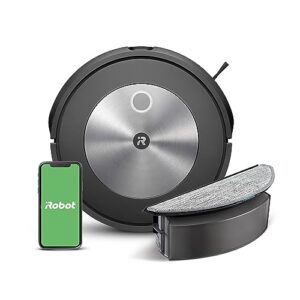 iRobot Roomba Combo j5 Robot - 2-in-1 Vacuum with Optional Mopping, Identifies & Avoids Obstacles Like Pet Waste & Cords, Clean by Room with Smart Mapping, Works with Alexa, Ideal for Pet Hair