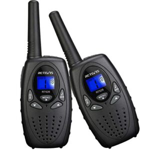 Retevis RT628 Walkie Talkies for Kids,Boys Kids Walkie Talkie,Kids Toys for 6-12 Year Old Boy Girl,Gifts for Xmas Birthday Camping Trip(Black1 Pair)