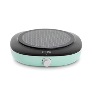 DASH Everyday Electric Cooktop with Infrared Heating, 5 Temperature Settings with Cord Storage, Perfect for RVs, Camping, Dorms, and Small Living Spaces - Aqua