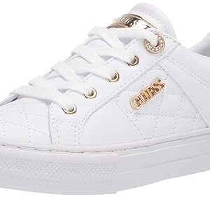 Guess Women's Loven Sneaker, White, 7