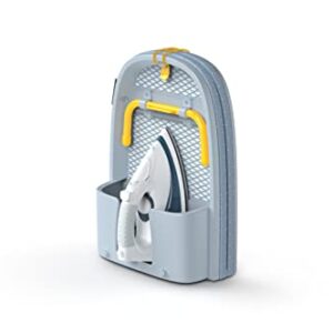Joseph Joseph Folding Tabletop Ironing Board with Iron Holder, Compact, Space-Saving, Grey/Yellow