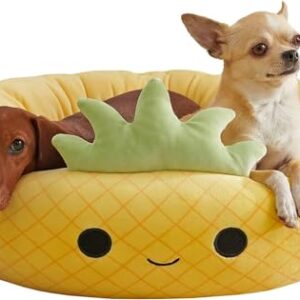 Squishmallows 24-Inch Maui Pineapple Pet Bed - Medium Ultrasoft Official Squishmallows Plush Pet Bed