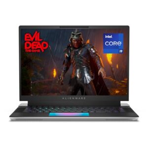 Alienware X16 R1 Gaming Laptop - 16-inch QHD+ 240Hz Display, Intel Core i9-13900HK, 32GB LPDDR5 RAM, 1TB SSD, NVIDIA GeForce RTX 4080 12GB GDDR6, Windows 11 Home - Lunar Silver