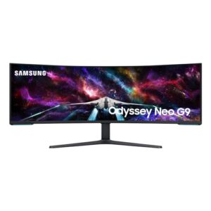 SAMSUNG 57" Odyssey Neo G9 Series Dual 4K UHD 1000R Curved Gaming Monitor, 240Hz, 1ms with DisplayPort 2.1, Quantum Mini-LED, DisplayHDR 1000, AMD FreeSync Premium Pro, LS57CG952NNXZA, 2023