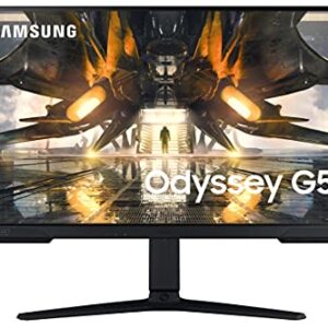 SAMSUNG Odyssey G50A Series 27-Inch WQHD (2560x1440) Gaming Monitor, 165Hz, 1ms, IPS Panel, G-Sync, HDR10 (1 Billion Colors) (LS27AG500PNXZA)