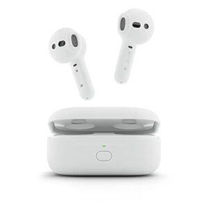 Amazon Echo Buds (2023 Release) | True Wireless Bluetooth 5.2 Earbuds with Alexa, audio personalization, multipoint, 20H battery with charging case, fast charging, sweat resistant | Glacier White