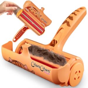 Chom Chom Roller Pet Hair Remover - ChomChom Reusable Cat and Dog Lint Rollers for Furniture, Couch, Car, and Clothes - Limited Cat Edition﻿