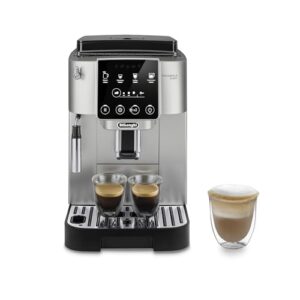 De'Longhi Magnifica Start Automatic Espresso Machine with Manual Milk Frothing, Silver