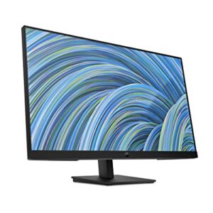 HP 27h Full HD Monitor - Diagonal - IPS Panel & 75Hz Refresh Rate - Smooth Screen - 3-Sided Micro-Edge Bezel - 100mm Height/Tilt Adjust - Built-in Dual Speakers - for Hybrid Workers,black