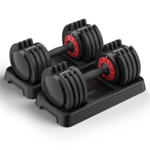 Mangko Adjustable Dumbbell 55LB Single Dumbbell 5 Weight Options Dumbbell Anti-Slip Metal Handle, Ideal Home Exercise Equipment