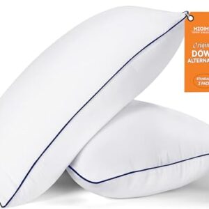 MZOIMZO Bed Pillows for Sleeping- Standard Size, Set of 2, Cooling Hotel Quality with Premium Soft Down Alternative Fill for Back, Stomach or Side Sleepers, 43x66CM