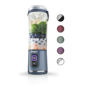 Ninja BC151NV Blast Portable Blender, Cordless, 18oz. Vessel, Personal Blender-for Shakes & Smoothies, BPA Free, Leakproof-Lid & Sip Spout, USB-C Rechargeable, Dishwasher Safe Parts, Denim Blue