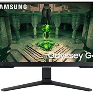 SAMSUNG 25" Odyssey G4 Series FHD Gaming Monitor, IPS, 240Hz, 1ms, G-Sync Compatible, AMD FreeSync Premium, HDR10, Ultrawide Game View, DisplayPort, HDMI, Fully Adjustable Stand, LS25BG402ENXGO