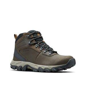 Columbia mens Newton Ridge Plus Ii Waterproof Hiking Boot, Cordovan/Squash, 12 US