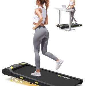 Freepi Walking Pad, 4 in 1 Treadmill with Incline,2.5HP Under Desk Treadmill, Powerful Motor, Portable Walking Pad Treadmill for Office and Home