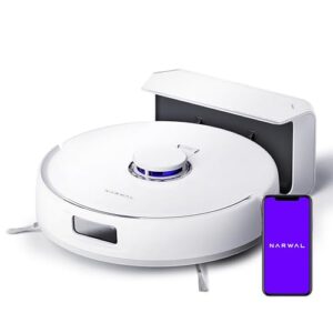 NARWAL Freo X Plus Robot Vacuum and Mop, 7-Week Dust Storage, Zero Tangles, 7800Pa Suction, Mopping, Tri-Laser Obstacle Avoidance, LiDAR Navigation, Multi-Floor Mapping, Works with Alexa, App Control