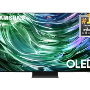 SAMSUNG 77-Inch Class OLED 4K S90D Series HDR+ Smart TV w/Dolby Atmos, Object Tracking Sound Lite, Motion Xcelerator, Real Depth Enhancer, 4K AI Upscaling, Alexa Built-in (QN77S90D, 2024 Model)