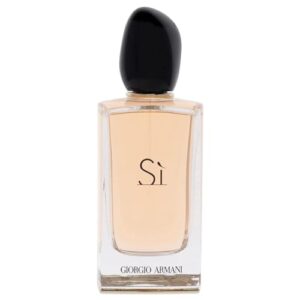 Armani Beauty– Sì – Eau de Parfum – Women's Perfume – Modern Chypre Fragrance – Blackcurrant Nectar, Rose De Mai & Freesia, Patchouli Notes - 3.3 Fl Oz