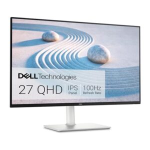 Dell S2725DS Monitor - 27 Inch, QHD (2560x2440) Display, 100Hz refresh rate, 1500:1 contrast ratio, TÜV Rheinland Eye comfort 4 Star, Integrated 2x5W speaker, Height/Tilt/Swivel/Pivot- Ash White color