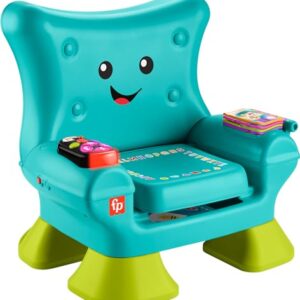 Fisher-Price Toddler Learning Toy Laugh & Learn Smart Stages Chair with Music Lights & Activities for Infants Ages 1+ Years, Teal