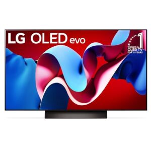 LG 48-Inch Class OLED evo C4 Series Smart TV 4K Processor Flat Screen with Magic Remote AI-Powered with Alexa Built-in (OLED48C4PUA, 2024),Black