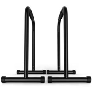 Sportsroyals Dip Bars, Adjustable Dip Stand Station for Home, Calisthenics, Exercise. Portable Parallel Bar with Stable and Sturdy Thickened Steel-(300/400/1200LBS) Loading Capacity