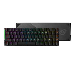 ASUS ROG Falchion NX 65% Wireless RGB Gaming Mechanical Keyboard | ROG NX Red Linear Switches, PBT Doubleshot Keycaps, Wired / 2.4G Hz, Touch Panel, Keyboard Cover Case, Macro Support,Black