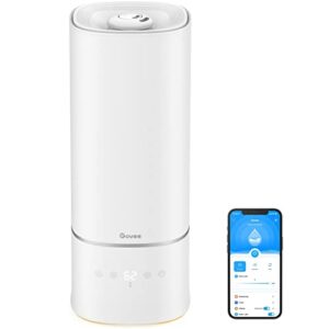 Govee 6L Smart WiFi Humidifiers for Bedroom Large Room Plants, Top Fill Cool Mist Humidifier with App Control, Auto Mode with Sensor, RGB Night Light for Baby Plant, Works with Alexa