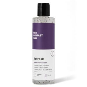 Her Fantasy Box Refresh pH Balancing Shower Gel - Natural Feminine Hygiene Solution for Gentle Cleansing, Odor Control, and Skin Nourishment - pH-Balanced Formula for All Skin Types