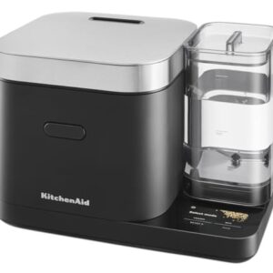 KitchenAid Grain and Rice Cooker 8 Cup with Automatically Sensing Integrated Scale + Water Tank, KGC3155BM
