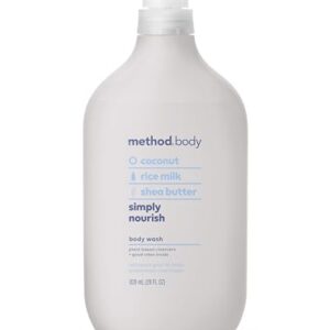 Method Body Wash, Simply Nourish, Paraben and Phthalate Free, Biodegradable Formula, 28 oz (Pack of 1)