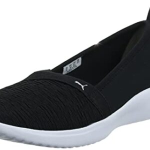 PUMA Womens Adelina, PUMA Womens Black-PUMA Womens Silver, 7