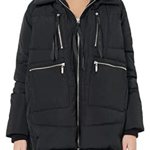 Orolay Women's Thickened Down Jacket Black L