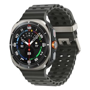 Samsung Galaxy Watch Ultra 47mm LTE AI Smartwatch w/Energy Score, Wellness Tips, Heart Rate Tracking, Sleep Monitor, Fitness Tracker, GPS, 2024,Titanium Silver [US Version, 1Yr Manufacturer Warranty]