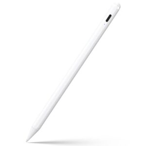 Stylus Pen for iPad 9th&10th Generation-2X Fast Charge Active Pencil Compatible with 2018-2024 Apple iPad Pro 11"/12.9"/M4, iPad Air 3/4/5/M2, iPad 6-10, iPad Mini 5/6 Gen-White