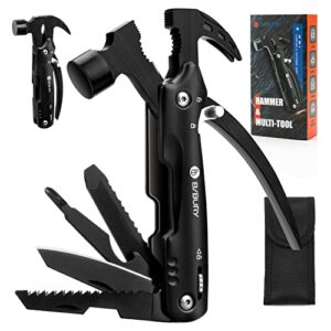 BIBURY Hammer Multitool, Christmas Stocking Stuffers for Men, 12-in-1 Survival Gear Outdoor Multi Tool, Gifts for Men Dad Him Husband, White Elephant Gifts for Adults, Anniversary Christmas Men Gifts