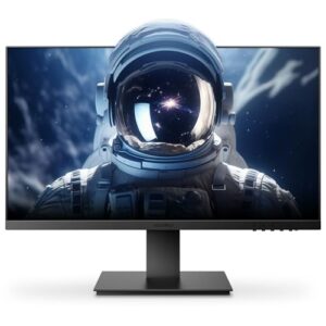 KOORUI 24-inch Computer Monitor Full HD 1920 x 1080p VA Display 3000:1 Contrast Ratio with HDMI, VGA, Frameless, 75 x 75 mm VESA Mountable, Ergonomic Tilt, Black