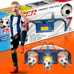 Soccer Trainer, Kids Soccer Exercises Training Set | Improve Agility First Touch Ball Control & Foot-Eye Coordination Hand-Eye