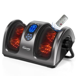 TISSCARE Shiatsu Foot Massager with Heat: Foot Massager for Plantar Fasciitis, Neuropathy, Circulation and Pain Relief, Massage Feet/Leg/Calf/Ankle at Home/Office, Christmas Gifts for Women and Men