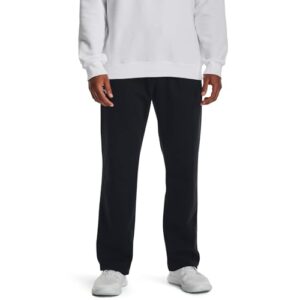 Under Armour Men's Rival Fleece Pants, (001) Black / / White, X-Large